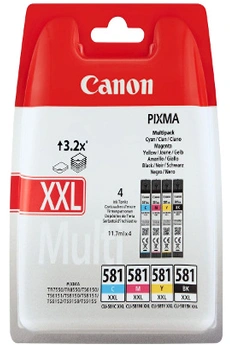 CANON  CLI-581XXL MultiPack (Noir + 3 couleurs)