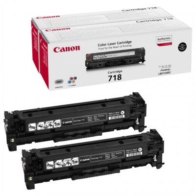CANON  Crg718 Pack de 2 noires