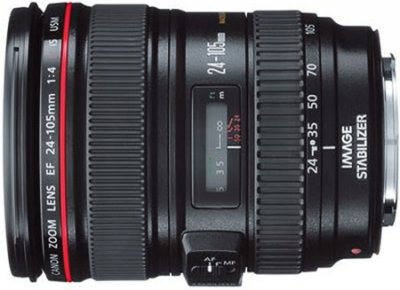 CANON  EF 24-105 mm F4.0 IS L USM 77 mm Objectif (adapt&eacute; &agrave;  EF) noir