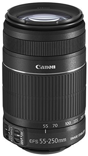 CANON  EF-S 55-250 mm F4.0-5.6 IS 58 mm Objectif (adapt&eacute; &agrave;  EF-S) noir