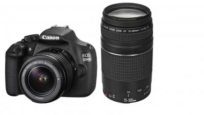CANON  EOS 1200D - appareil photo num&eacute;rique objectifs EF-S 18-55mm III et EF 75-300mm III