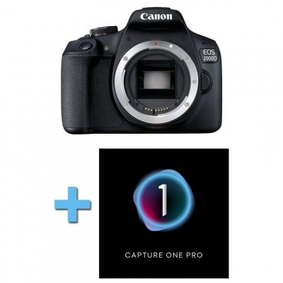CANON  EOS 2000D Nu Garanti 3 ans + Logiciel Capture One Pro