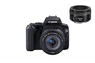 CANON  EOS 250D BLACK +18-55MM IS STM + 50 MM F/1.8S 