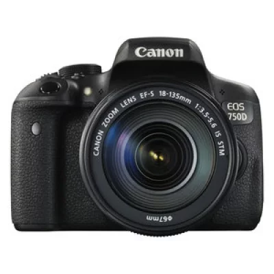 CANON  EOS 750D 24.2 MPs 3' &Eacute;cran LCD, Objectif &agrave; zoom