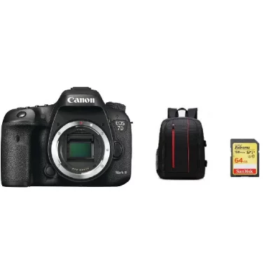 CANON  EOS 7D II Body + Backpack Black + 64GB SD card