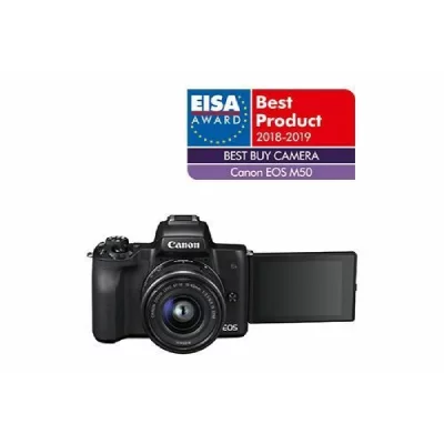 CANON  EOS M50 Kit noir + EF-M 15-45 + EF-M 55-200