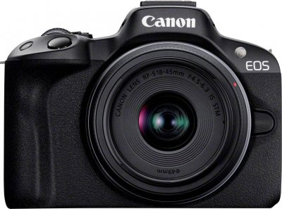 CANON  EOS R50 Appareil Photo Noir + Objectif RF-S 18-45 is STM
