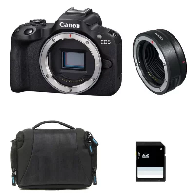 CANON  EOS R50 Garanti 3 ans + Sac + Carte SD 8 Go + Bague EF-EOS R