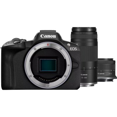 CANON  Eos R50 + RF-S 18-45mm f/4.5-6.3 IS STM + RF 75-300mm f/4-5.6