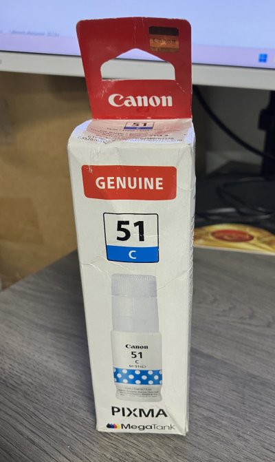 CANON  GI-51C, haut rendement, bouteille d'encre, cyan