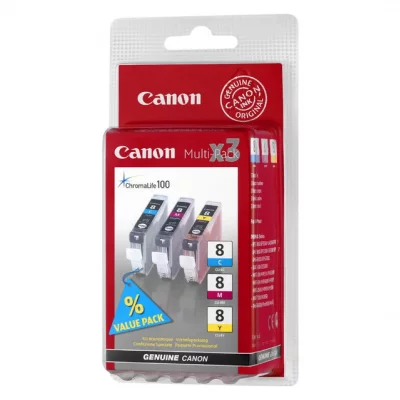 CANON  inkcli-8 bj cartridge cmy blist+sec 0621B036
