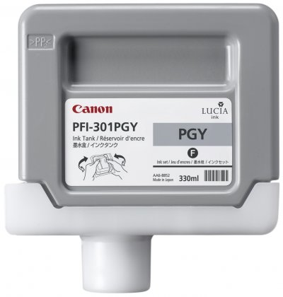 CANON  LUCIA PFI-301 PGY - gris photosensible - originale - r&eacute;servoir d'encre