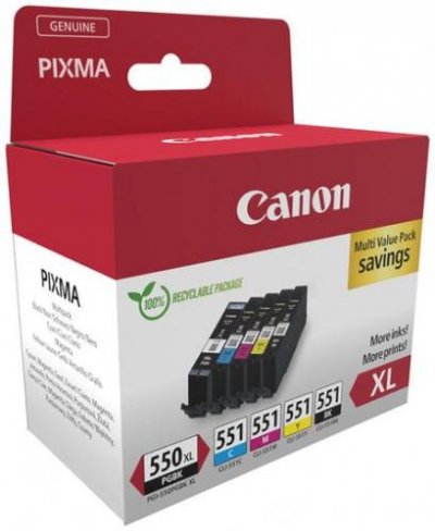 CANON  Mod&egrave;le du produit : PACK PGI550XL/CLI551