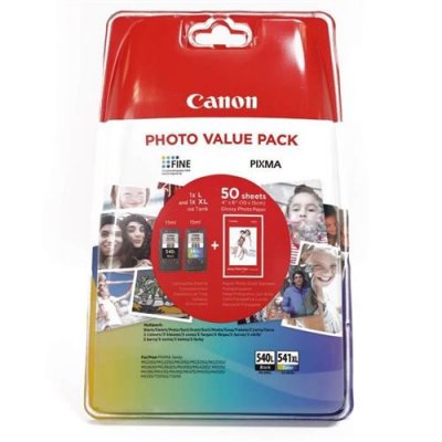 CANON  pack de 2 cartouches d'encre pg-540l / cl-541xl noir + couleur