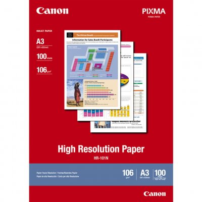 CANON  papier haute r&eacute;solution hr-101 - a3 - 100 feuilles
