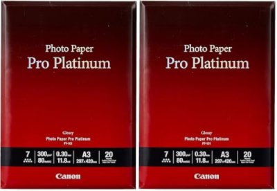 CANON  Papier Photo PT-101 Pro Platinum A3 20 Feuilles Ultra Brillant