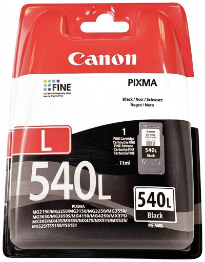 CANON  PG-540L Cartouche Noire Capacit&eacute; L (Emballage Carton)