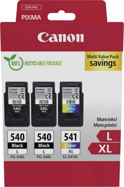 CANON  PG-540L x2/CL-541XL High Yield Ink Cartridge Multipack