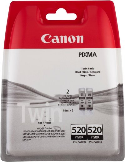 CANON  PGI-520BK Twin Pack (2 Noires)