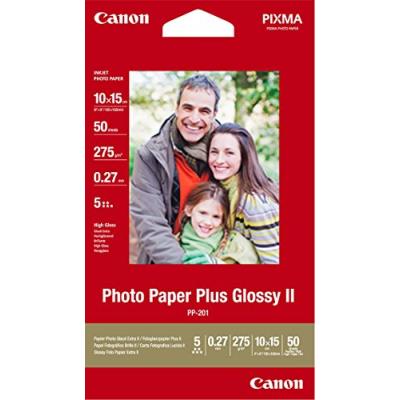 CANON  Photo Paper Plus Glossy II PP201 papier photo 10x15cm 50 feuilles