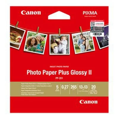 CANON  PP-201 Papier Photo Brillant Format Carr&eacute; 13x13cm (20 feuilles)