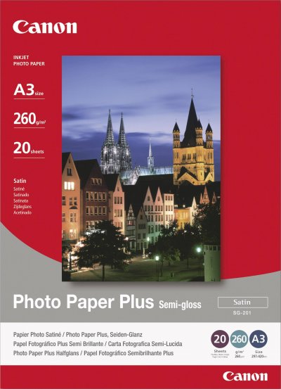 CANON  Sg-201 20x25 Cm 8x10 20 Sheets 260gr Blanc