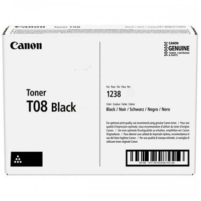 CANON  TONER T08 BLACK Cartouche de toner 1 pi&egrave;ce(s) Original Noir