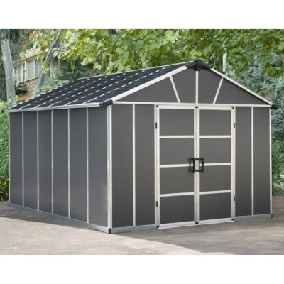 PALRAM Canopia Abri de Jardin en Polycarbonate et Aluminium Yukon 11 m&sup2;