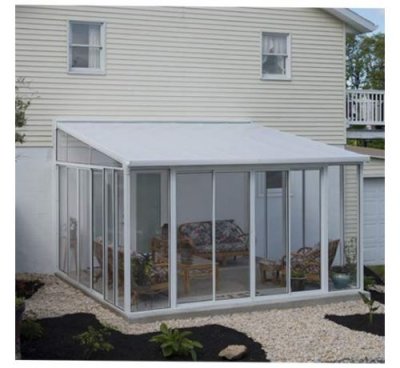 HTTPS: OUTIROR.COM IMG P 9 5 0 2 9502.JPG CANOPIA by Palram Tonnelle de Jardin ferm&eacute;e Sanremo, (10x14 Blanc)
