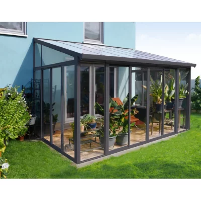 PALRAM CANOPIA by  Tonnelle de Jardin ferm&eacute;e Sanremo, (10x14 Gris)
