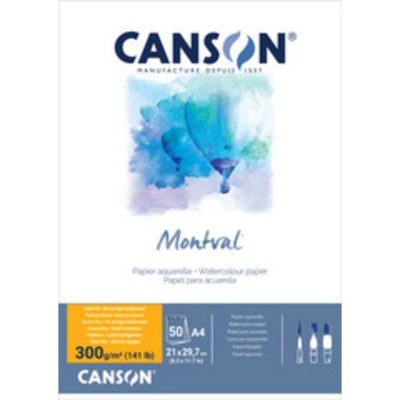 CANSON  Bloc 100 Feuilles Papier Dessin "Montval" 240 X 320 Mm 200 G