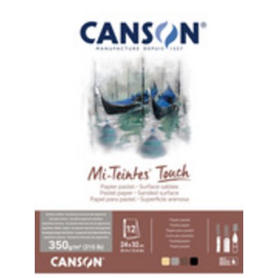 CANSON  Bloc De 12 Feuilles &Agrave; Dessin "Mi-Teintes Touch" 24 Cm X 32 Cm
