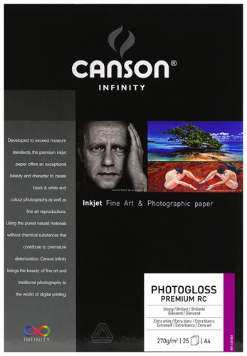 CANSON  Papier Photo Infinity RC A4 270g 25 Feuilles Photogloss