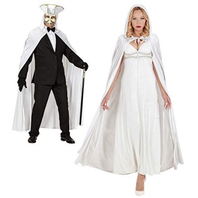 WIDMANN Cape De Velours Blanche 150 Cm Taille Unique