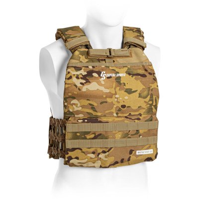 CAPITAL SPORTS  Battlevest 2.0 Gilet lest&eacute; : 2 plaques de poids de 4kg