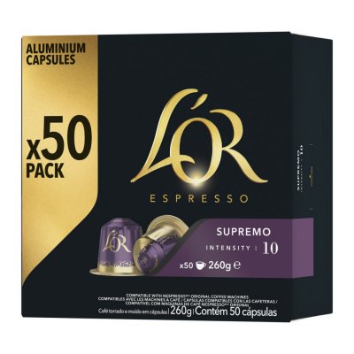 L OR Capsule caf&eacute; L'or L''OR ESPRESSO SUPREMO CAPSULES 50 PC 260 GR