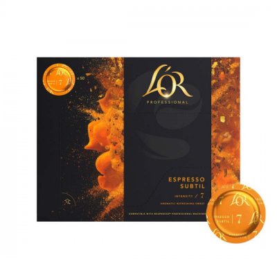 L OR Capsule Nespresso Pro Compatible L'Or Espresso Subtil - 50 capsules