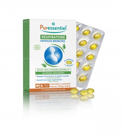 PURESSENTIEL Capsules Bronches aux HE BIO 30 