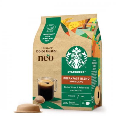 STARBUCKS Capsules caf&eacute; Neo par Dolce Gusto  Nescaf&eacute; Americano Breakfast Blend