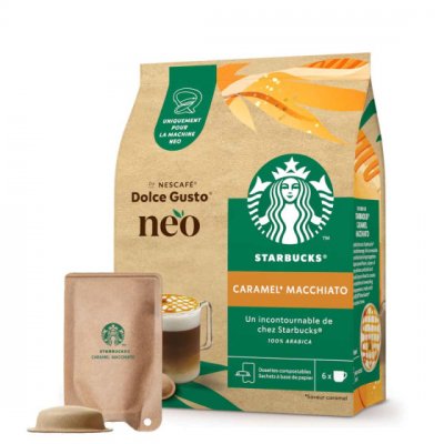 STARBUCKS Capsules caf&eacute; Neo par Dolce Gusto  Nescaf&eacute; Caramel Macchiato