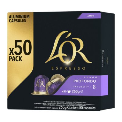 L OR Capsules de caf&eacute; L'Or Espresso Lungo Profondo - Bo&icirc;te de 50
