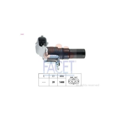 FACET Capteur d'angle, vilebrequin , par ex. pour Vauxhall, Opel, Saab