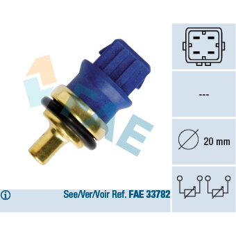 FAE Capteur, temperature du liquide de refroidissement  33780 (X1)