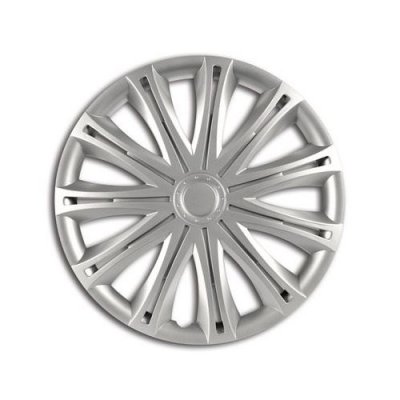 GENERIQUE Car Plus hubcaps Alabama 15 pouces ensemble de 4 argent ABS