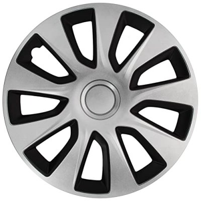 S SUMEX Car Plus hubcaps Washington 15 pouces ABS argent / noir jeu de 4