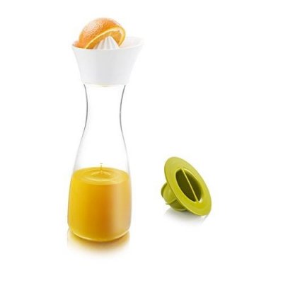 VACUVIN Carafe avec Presse-Agrume Plastique Transparent/Vert 29 cm