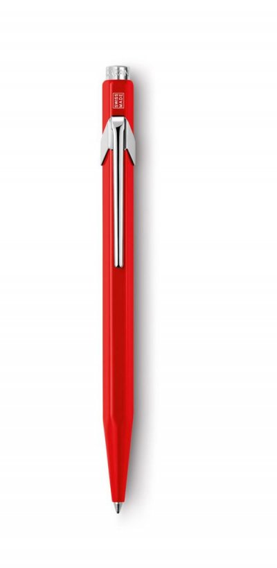 CARAN D ACHE Caran d'Ache 849 Stylo &agrave; bille m&eacute;tal Rouge m&eacute;tallis&eacute;
