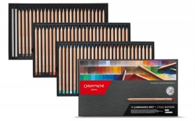  Caran D'Ache J6901776 Artist Luminance Pencil Set (Lot de 76)