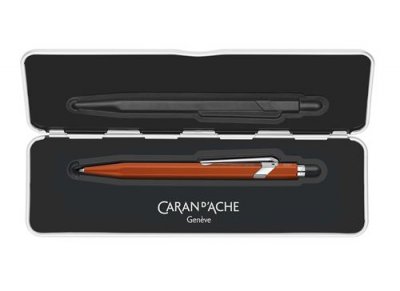 CARAN D ACHE Caran d'ache Stylo &agrave; bille 849 Colormat-X, orange - Lot de 2