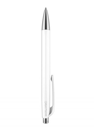 MANUTAN Caran d'ache Stylo &agrave; bille 888 INFINITE, blanc - Lot de 3